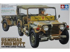 田宮 TAMIYA U.S. M151A2 Ford Mutt with M416 Cargo Trailer 1/35 NO.35130